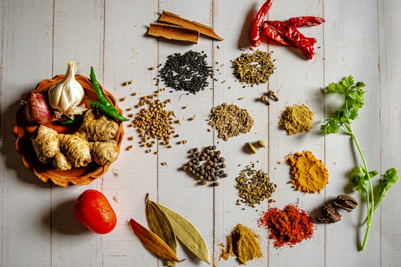 Close-up of whole spices
